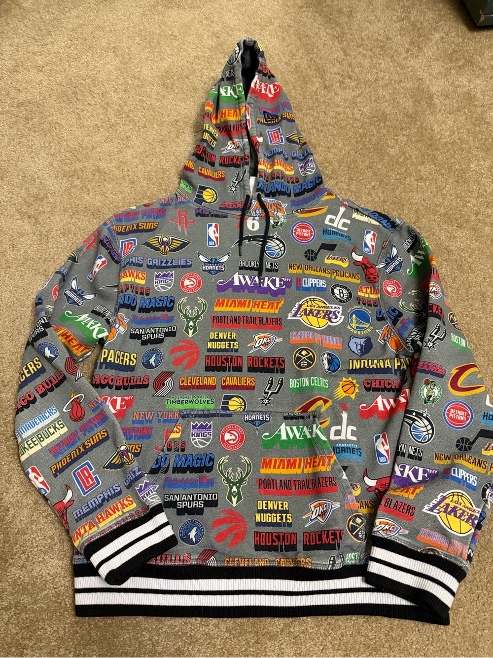 Awake Multicolor NBA Logo Hoodie